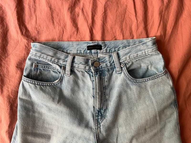Jeansy Uniqlo wide straight