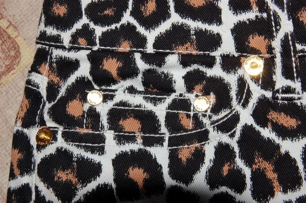 брюки Michael Kors Leopard skinny оригинал новые размер 8-ка 30