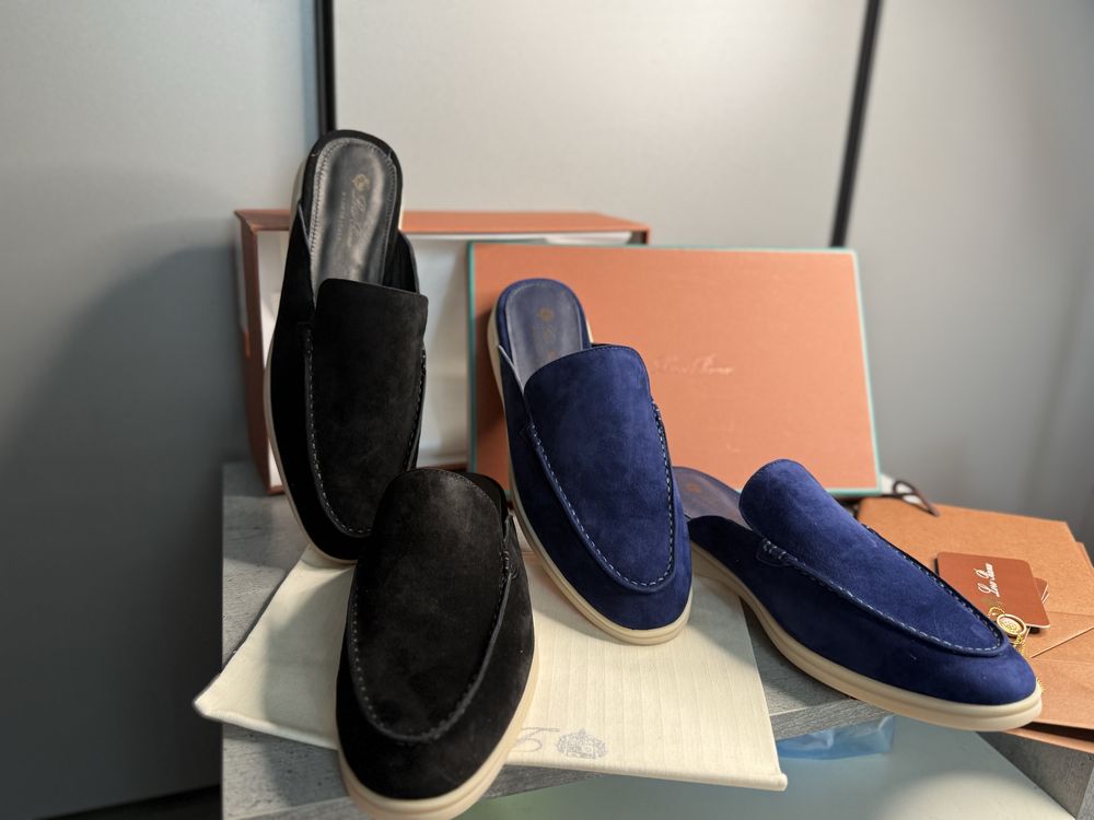 Шльопки мюли лоферы мужские лоро пиана lp loro piana