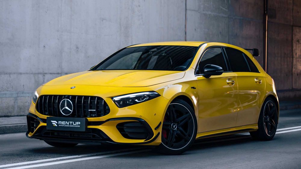 Wynajem MERCEDES A45S AMG 2024, GIULIA QV, BMW M3 LCI, M5, Audi RS3 8Y