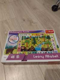 Puzzle leśny alfabet