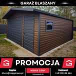 Garaż blaszany drewnopodobny 4x5m schowek ogrodowy |5x6 7x8 9x8|
