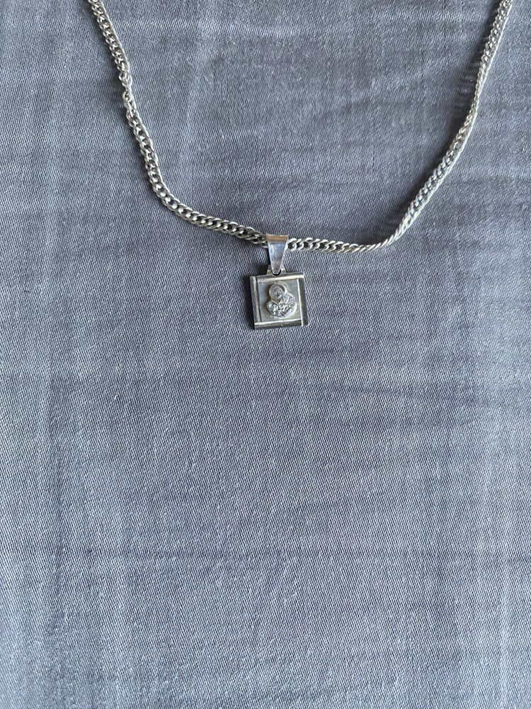 srebrny łańcuszek komunijny 925