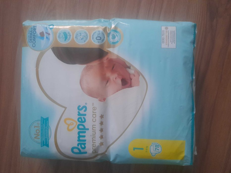 Pieluchy pampers premium care 1