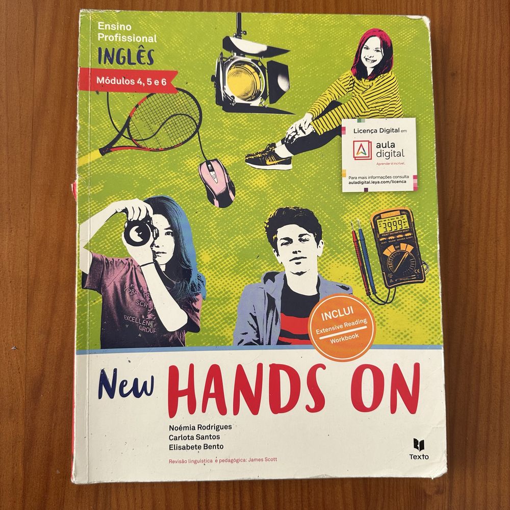 Livros de ingles - New Hands On modulos 1 a 9 - ensino profissional