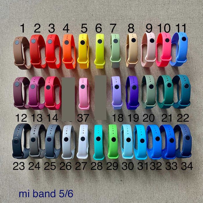 5шт-99 грн + Металева кнопка! Ремешок ми бенд ремешки браслет mi band