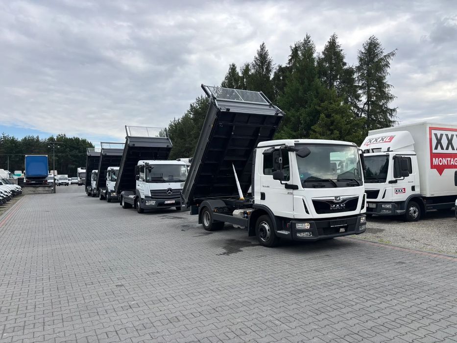 MAN TGL 8.180 8.210 8.240 12.180 12.220 12.240  MAN TGL 8.180 Kiper / Wywrot / Nowy / 3 str. HAK  Najazdy mini koparka