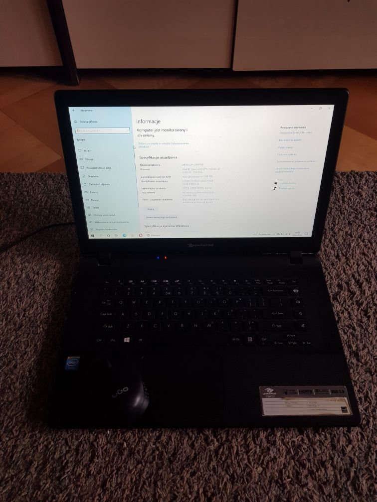 Laptop packard bell