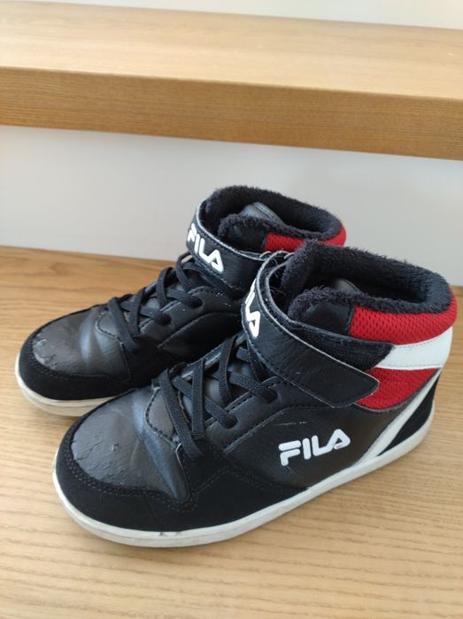 Czarne adidasy Fils 32 wyższe jesienne