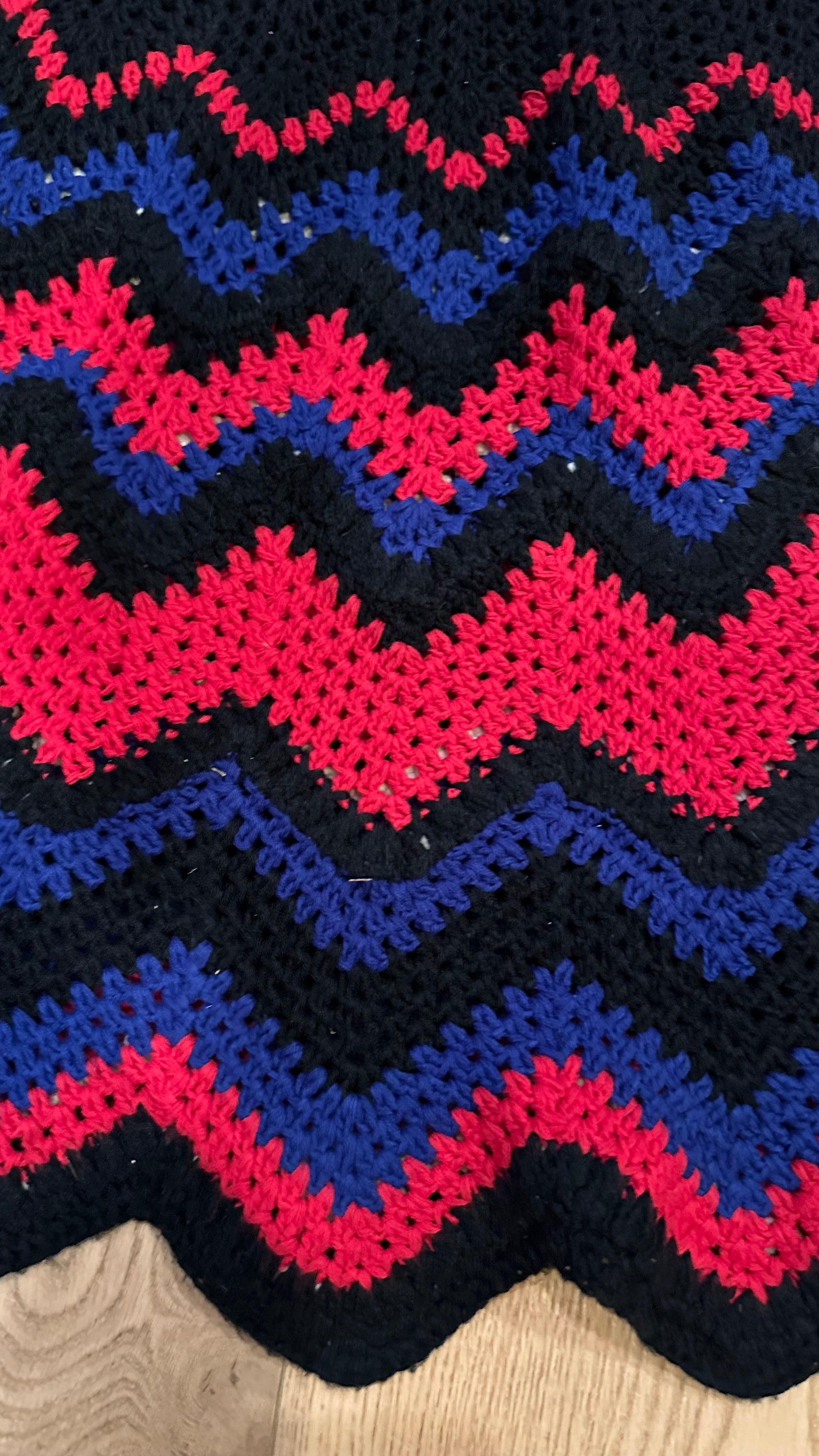 Spódnica handmade robiona drutach wzory góralska 36/38