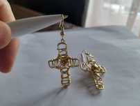 Brincos banhados a ouro