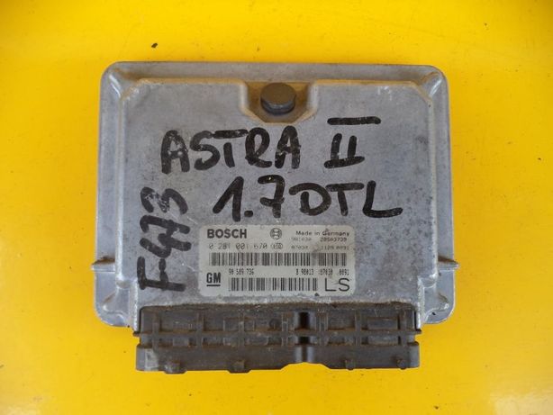 Блок управления двигателем Opel Astra G (1,7 DTL)    0281001670