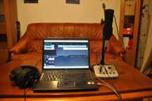 Mobilne Studio Nagrań-Mikrofon MXL,Alesis,Laptop,Słuchawki,kable!