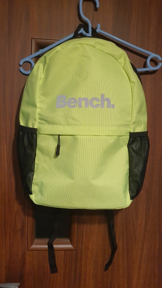 Plecak Neonowy Żółty Nowy Bench Plecak do szkoły