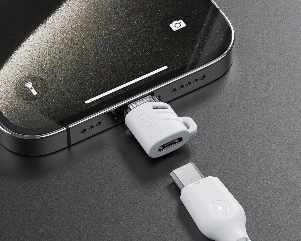 Adapter Przejściówka Micro Usb Do Lightning Otg Transmisja Danych Do