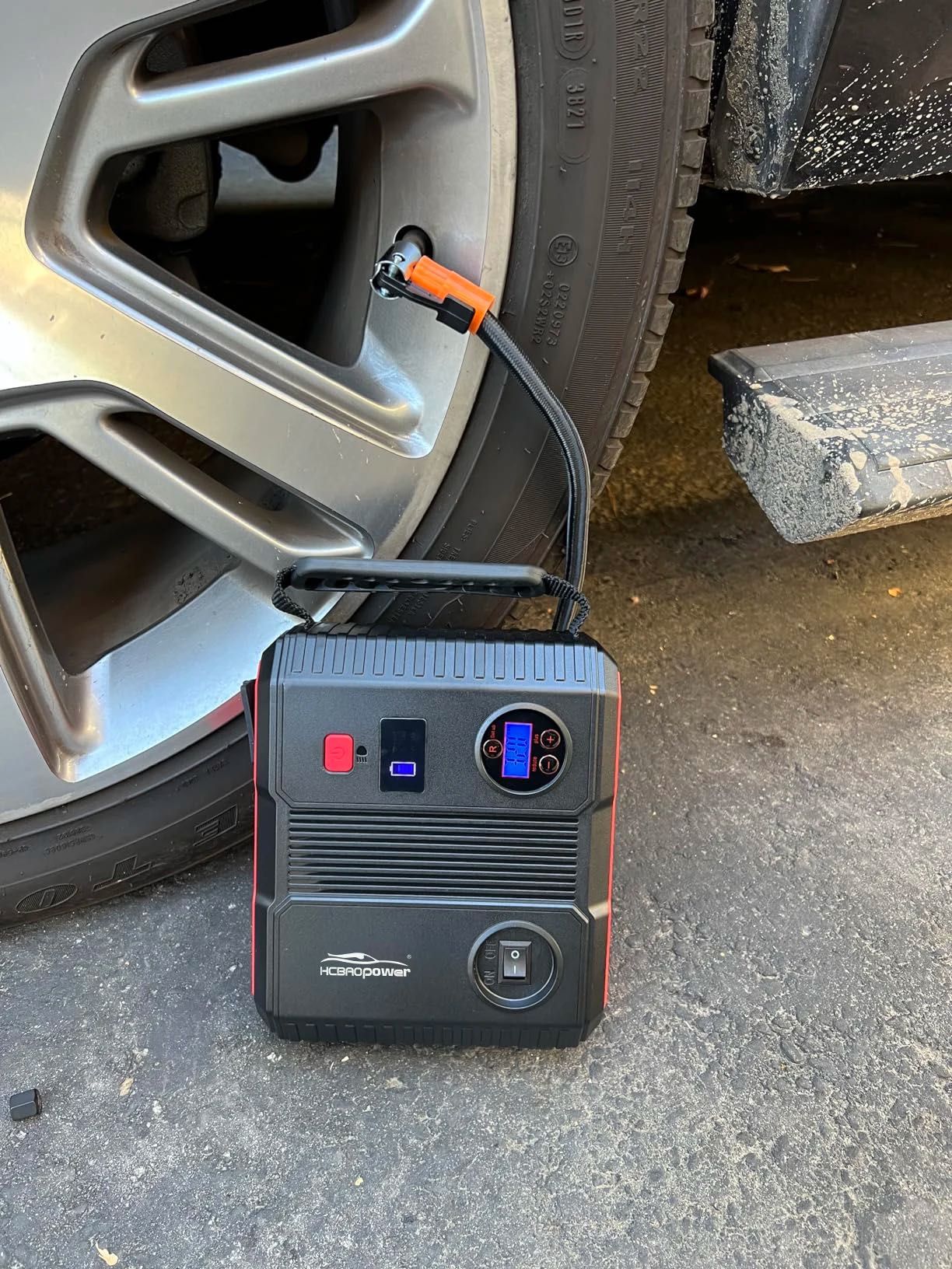 Jump Starter 4 em 1 com Inflador de Ar * 12V * 3000A