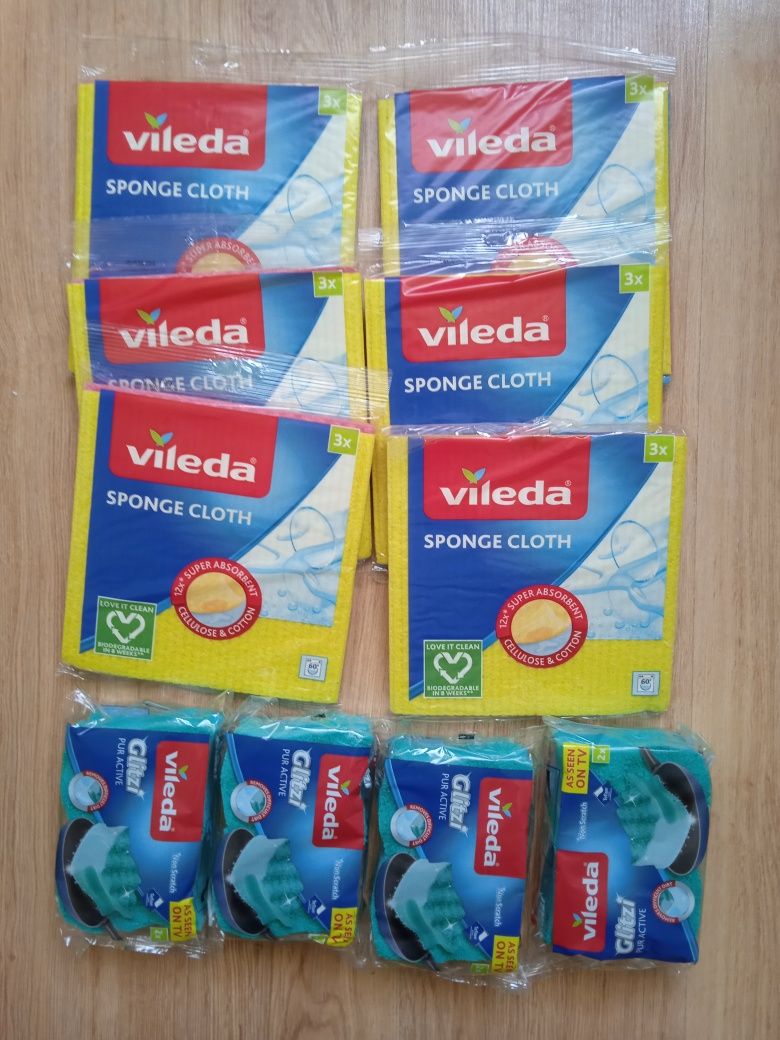 10x Vileda produkty do mycia i sprzatania