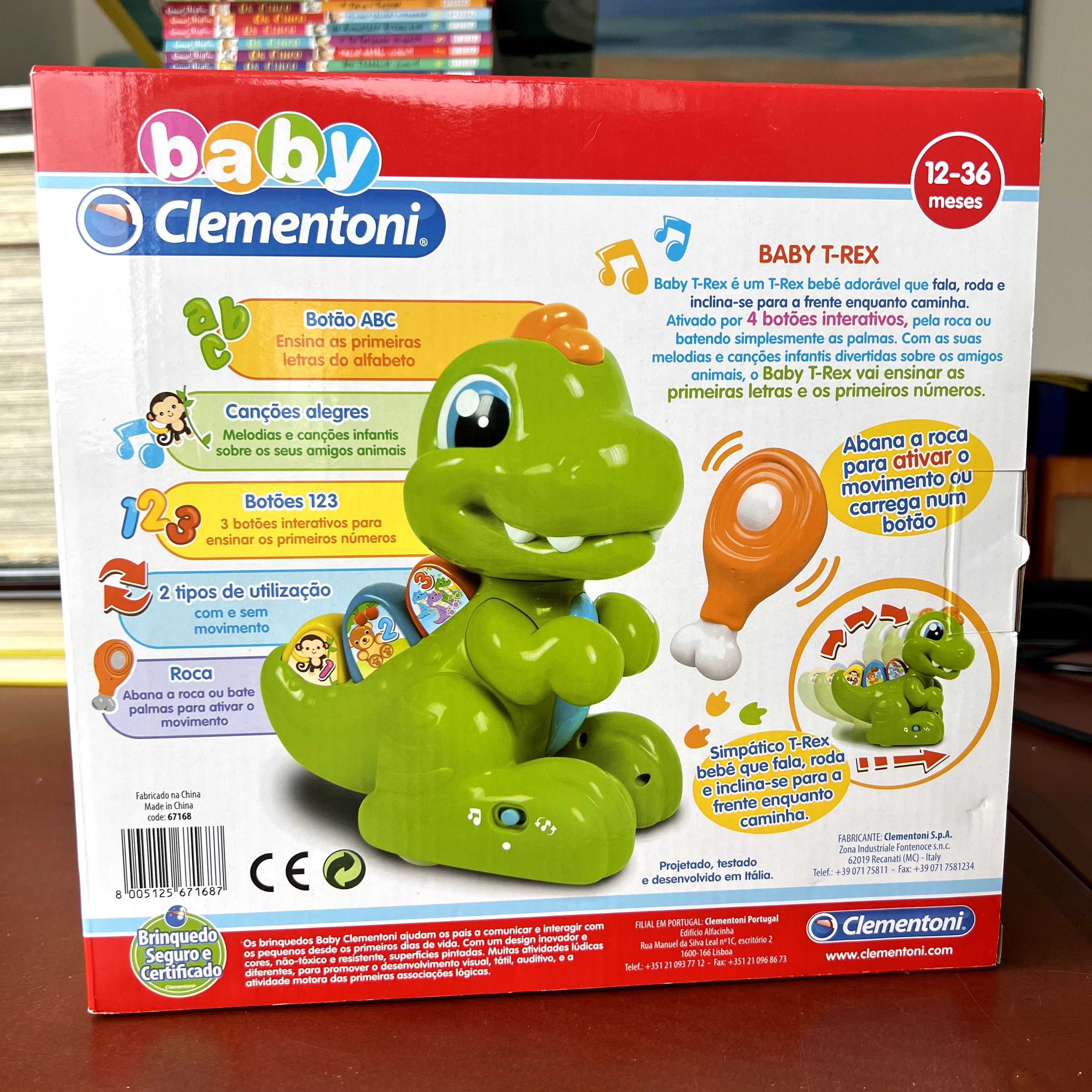 Brinquedo para Bébé - Baby T-Rex - Clementoni