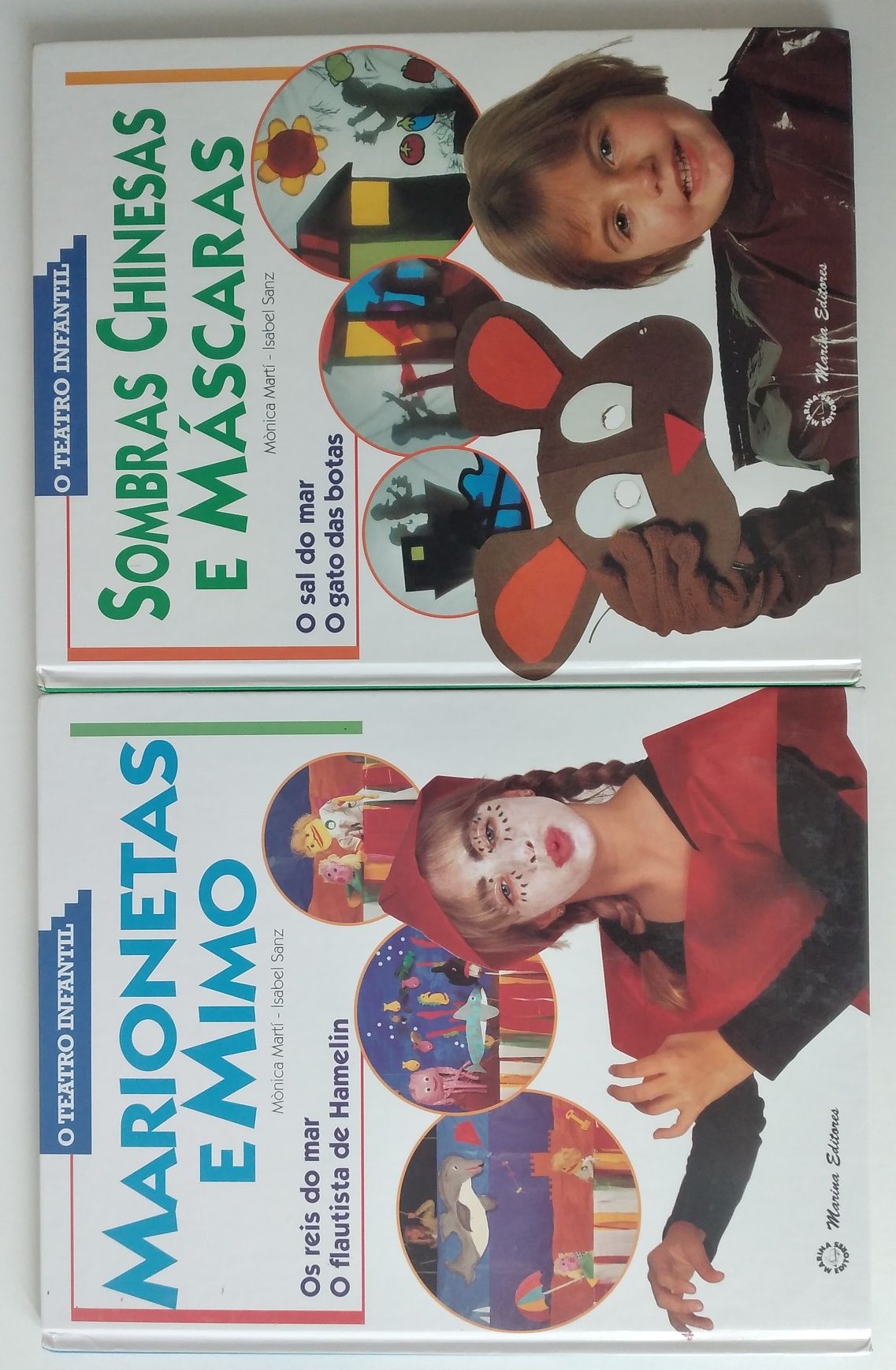 Teatro infantil - 4 livros e 2 estojos com 4 cd's todos novos