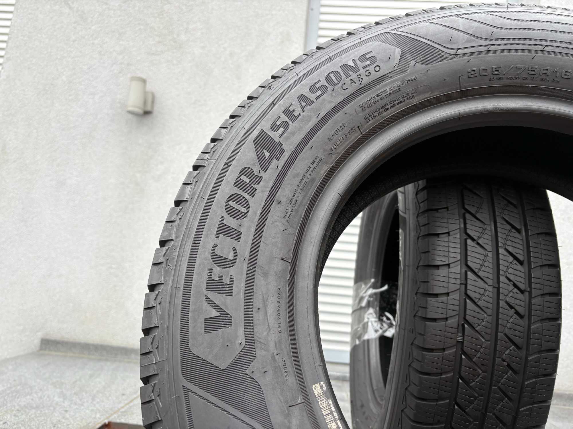 2szt całoroczne 205/75R16C GoodYear 7,8mm 2023r bdb stan! 4S116 fv23%