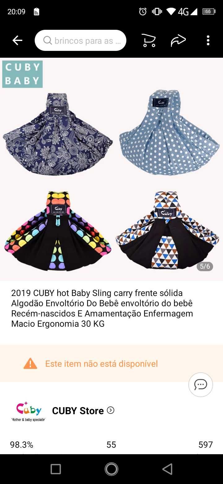 Sling/marsúpio/ porta bebé novo