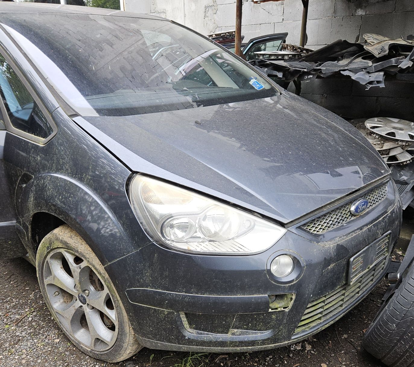 Ford S-Max cały kompletny przód maska zderzak lampy błotniki chłodnice