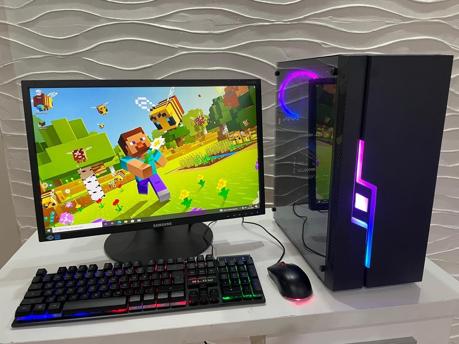 Komputer i5-7500 / GTX 1060 6GB / SSD / HDD / 16 RAM / Monitor / Gamin