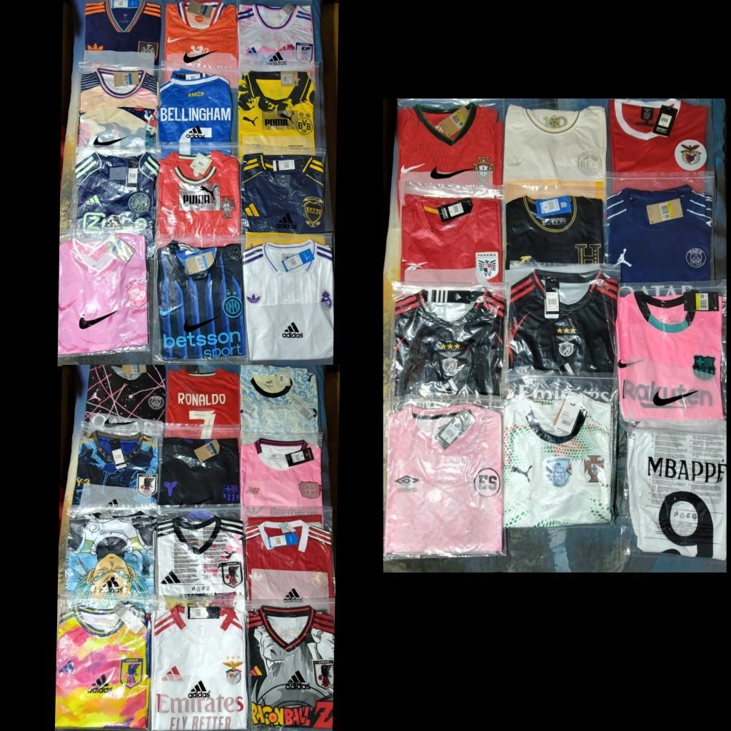 Camisolas futebol variadas