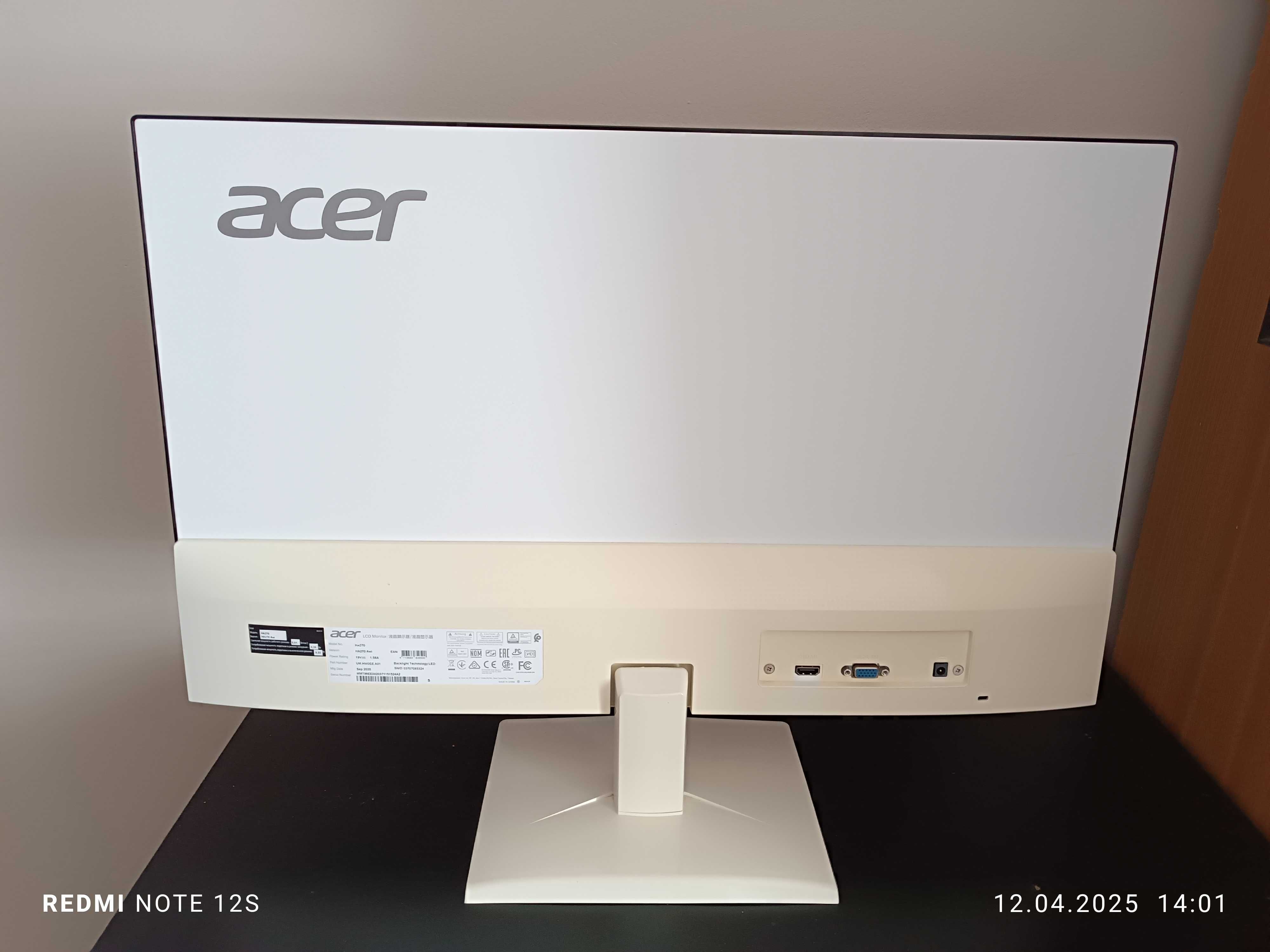 Monitor Acer  27 cale