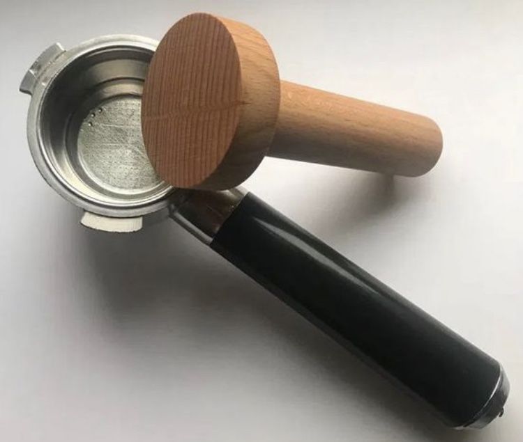 Tamper fi 51 mm drewniany ubijak do kawy idealny prezent hand made