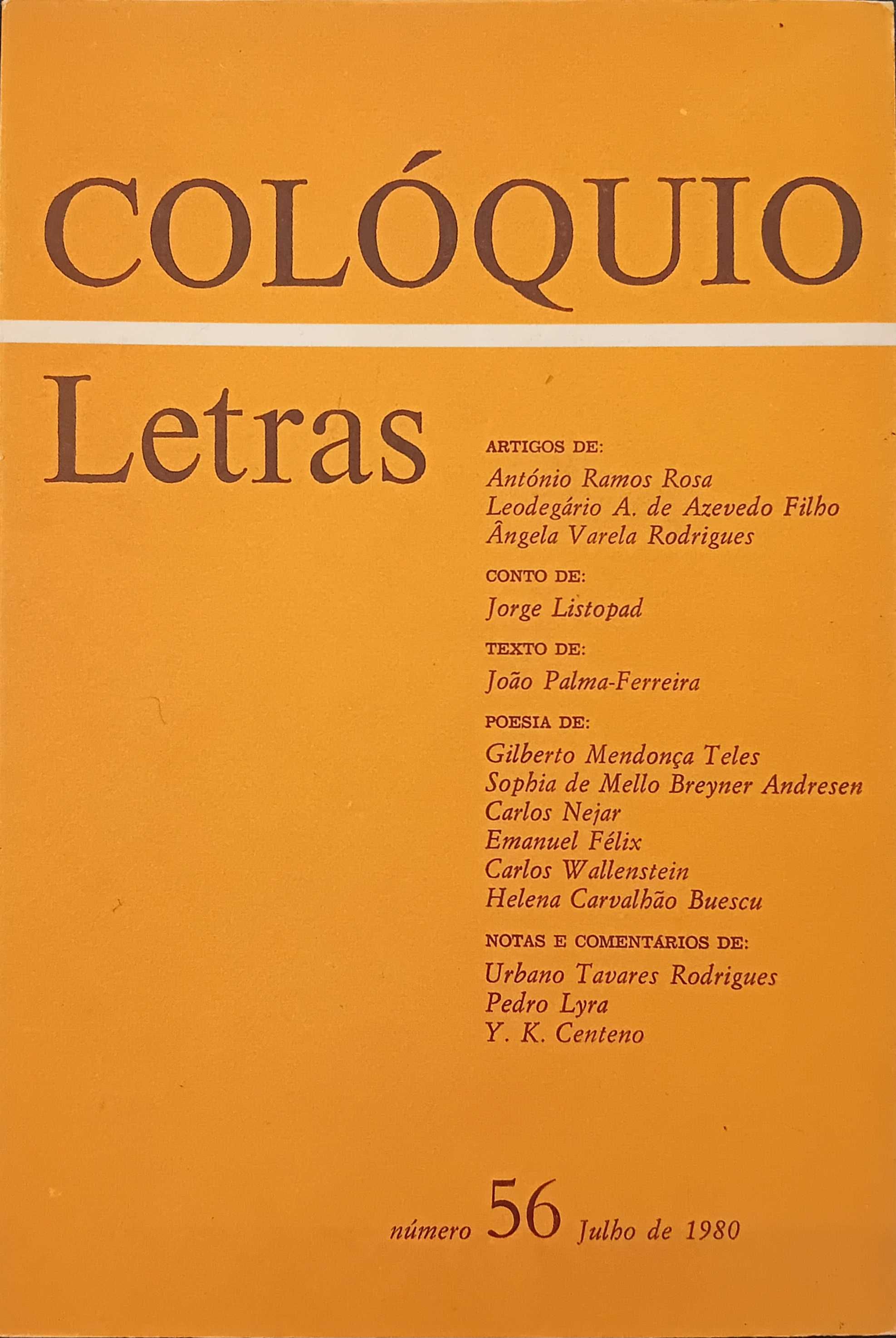 Colóquio Letras Nº 56