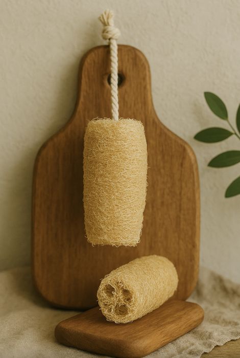 Натуральні мочалки з люфи