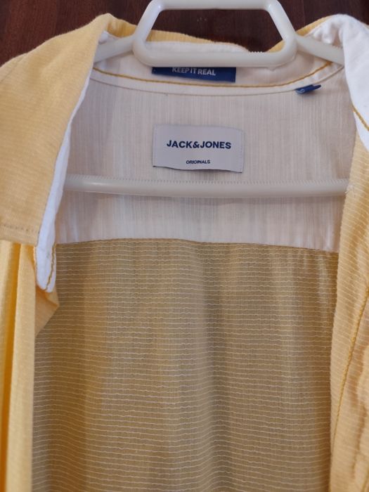 Camisa amarela Jack Jones tamanho M