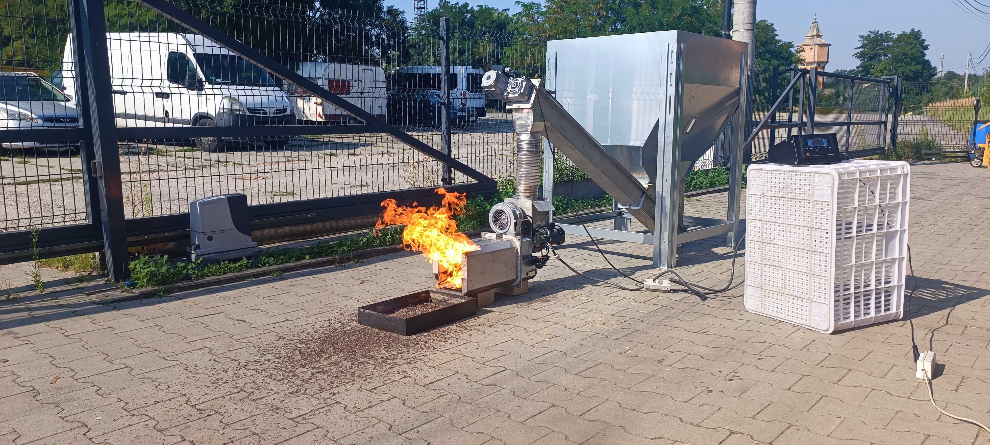 palnik na zrębek drewno zrębka ECO-PALNIK piec na biomasę pellet 25 kW