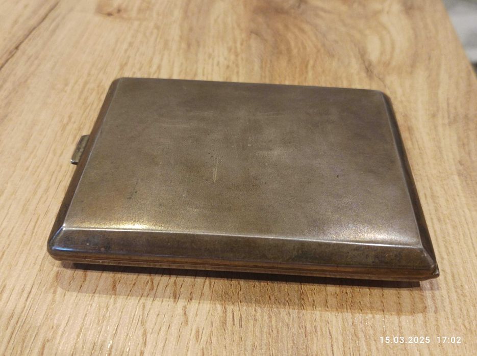 Srebrna Przedwojenna Papierośnica