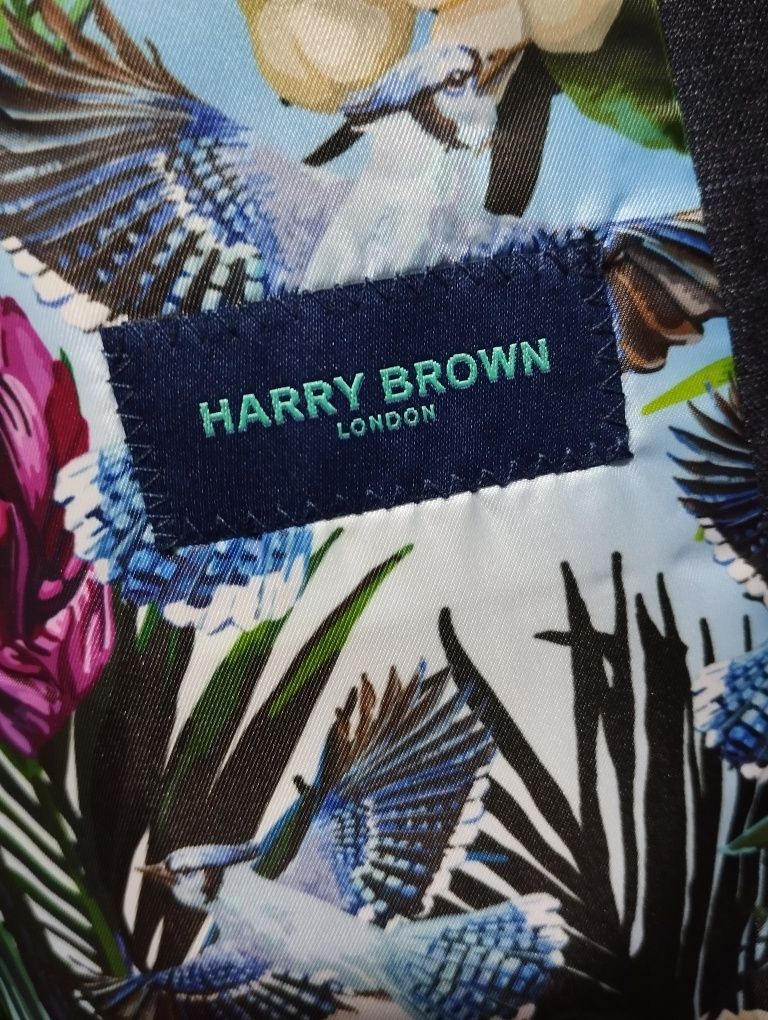 Kamizelka męska Harry Brown Slim Blue 42