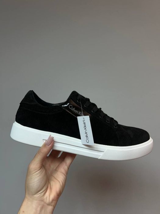 КРОССОВКИ БРЕНДОВЫЕ Мужские кеды черные замш 40-41 Скидка демисезон