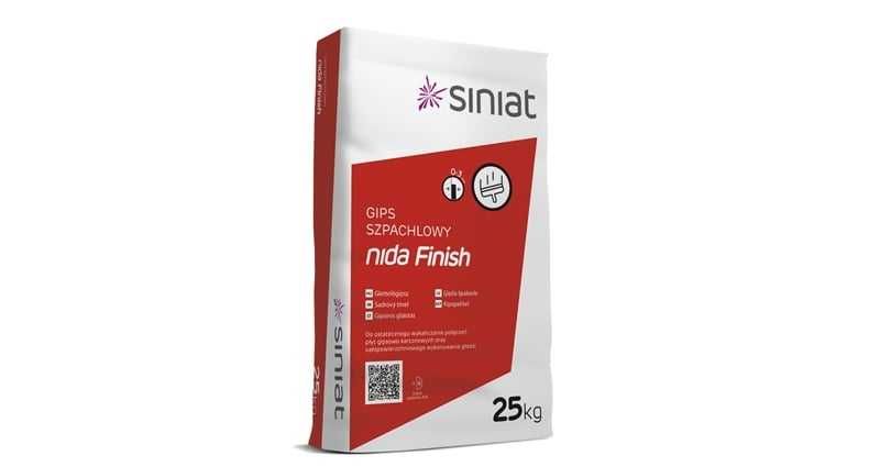 Siniat Nida Finisz/25KG Gips Szpachlowy