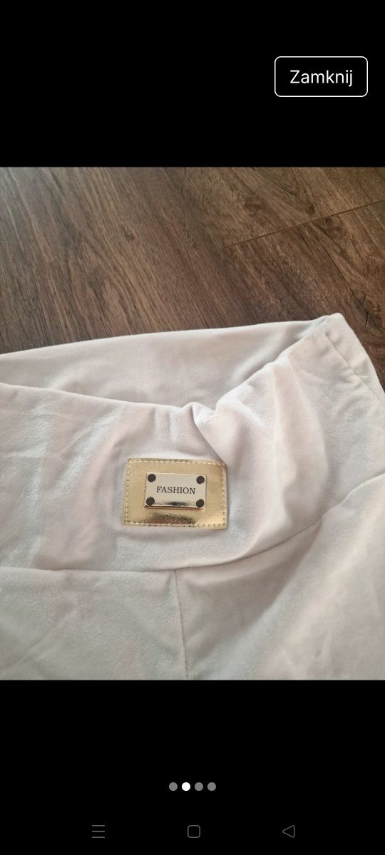 Legginsy welurowe