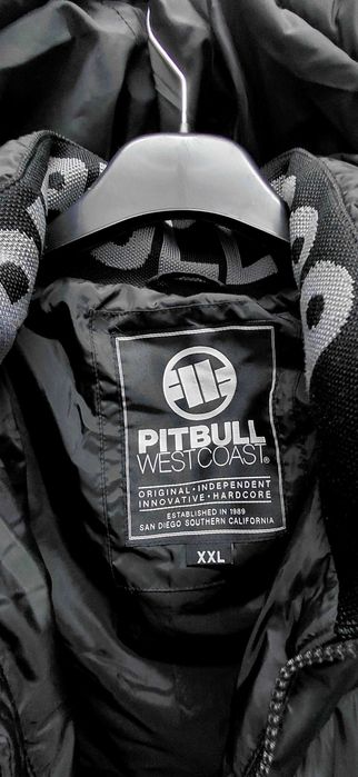 Męska zimowa puchowa kurtka Pitbull nowa bez metek xxl 137cm w klatce