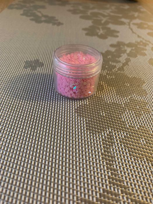 Ozdoby do paznokci DIY słoiczek różowe