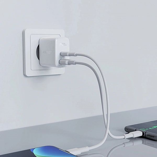Acefast ładowarka sieciowa Usb Typ C / Usb 32w, Pps, Pd, Qc 3.0, Afc,