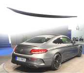 LIP SPOILER TRASEIRO MERCEDES CLASE C COUPE C205 14-17 AMG PRETO BRILHANTE