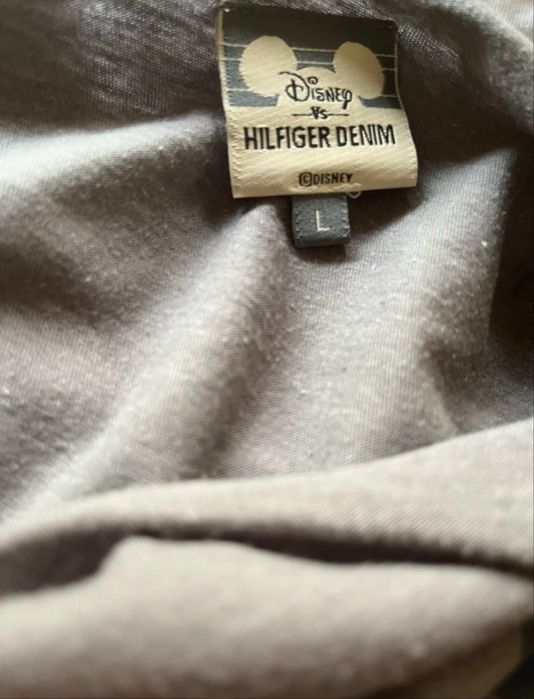 Tshirt Tommy Denim L cinzenta com Mickey a preto