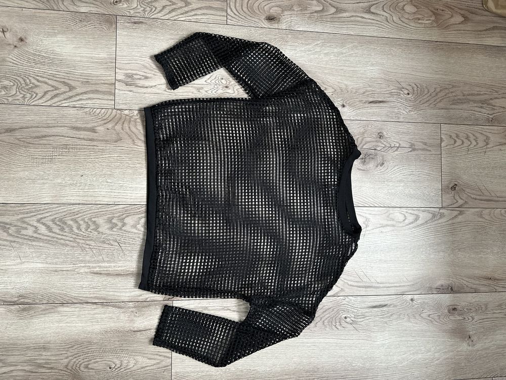 Bluza siatka S stradivarius czarna