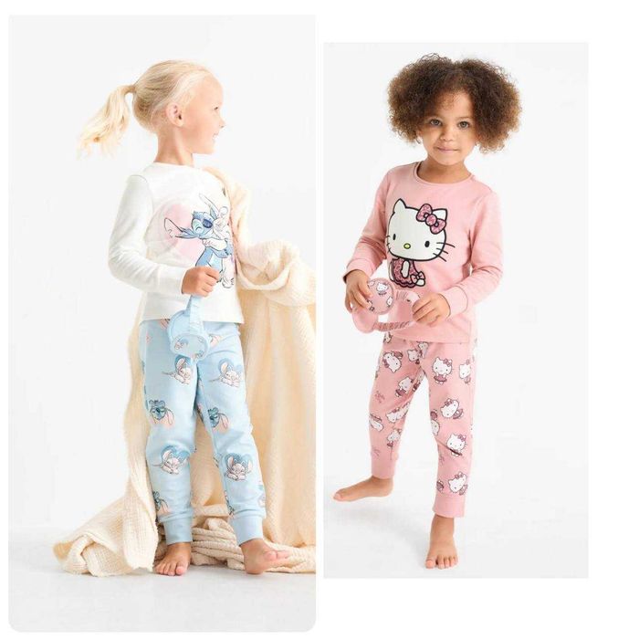 Теплі піжами C&A 3-4 р. (98-104см) піжама флісова + пов'язка для сну