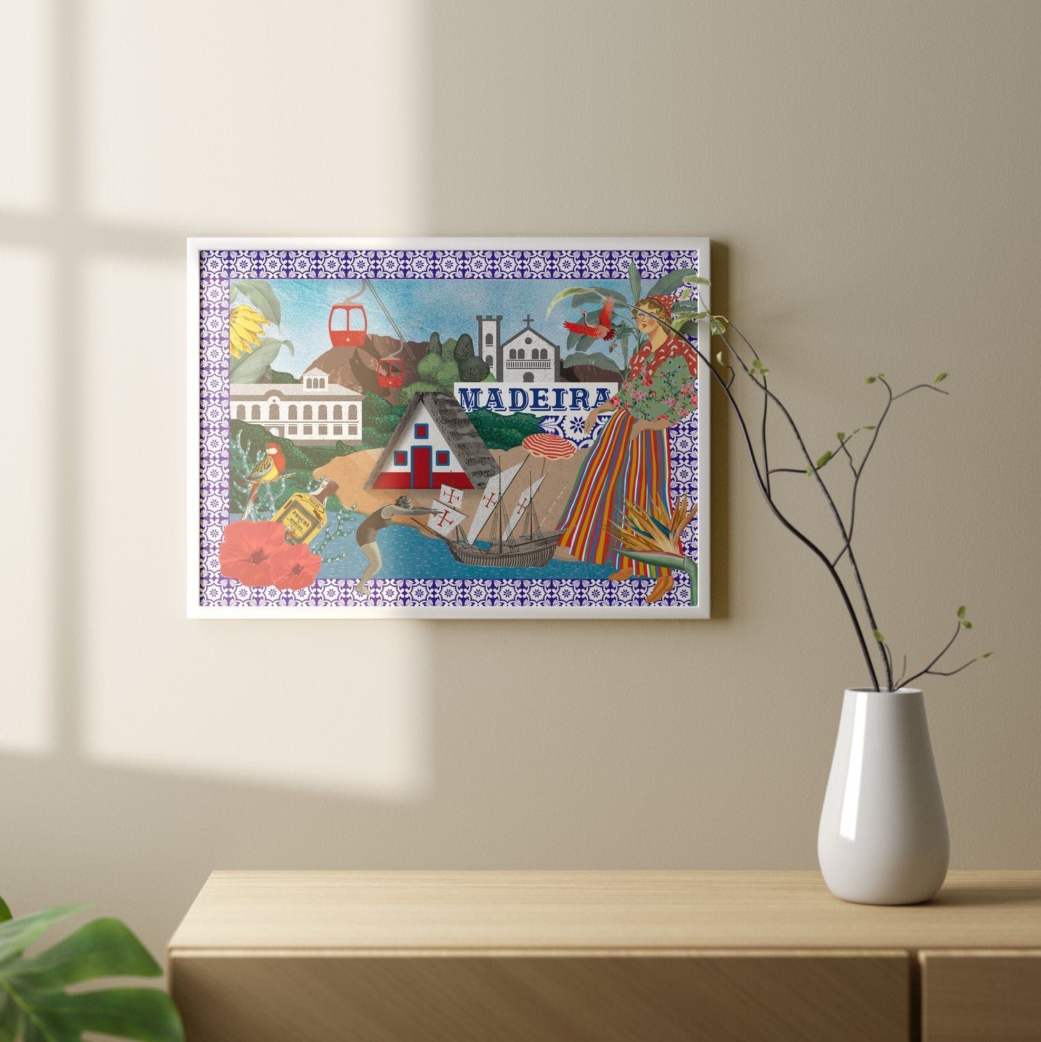 Ilustração "Ilha da Madeira" - 50x70 cm