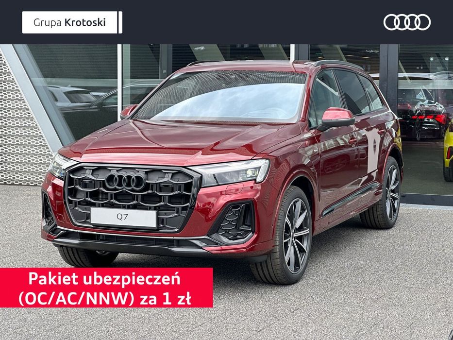 Audi Q7 50TDI S-line Quattro Tiptronic * Lakier Exclusive Rubino Red - Bentley