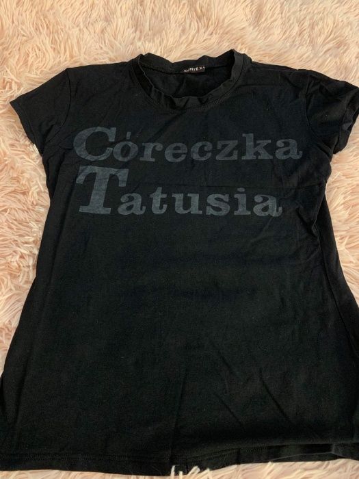 T-shirt / koszulka z krótkim rękawem z napisem Córeczka Tatusia - HIT!