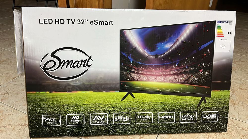 Televisão nova na caixa